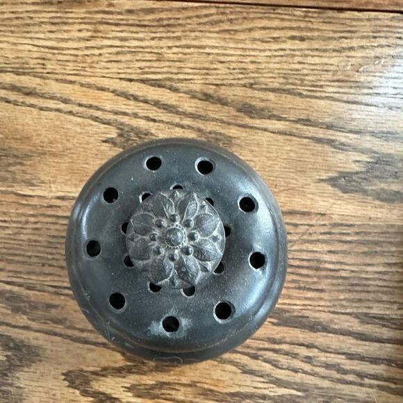 Aurora Quadruple Silver Plated‎ Ginger Jar Floral Etching Antique 1890’s - Picture 4 of 11